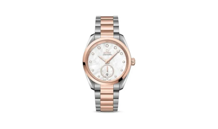 Omega Seamaster Aqua Terra 150M Master Chronometer Small Seconds 38 Stainless Steel / Sedna Gold / MOP - Diamond / Bracelet