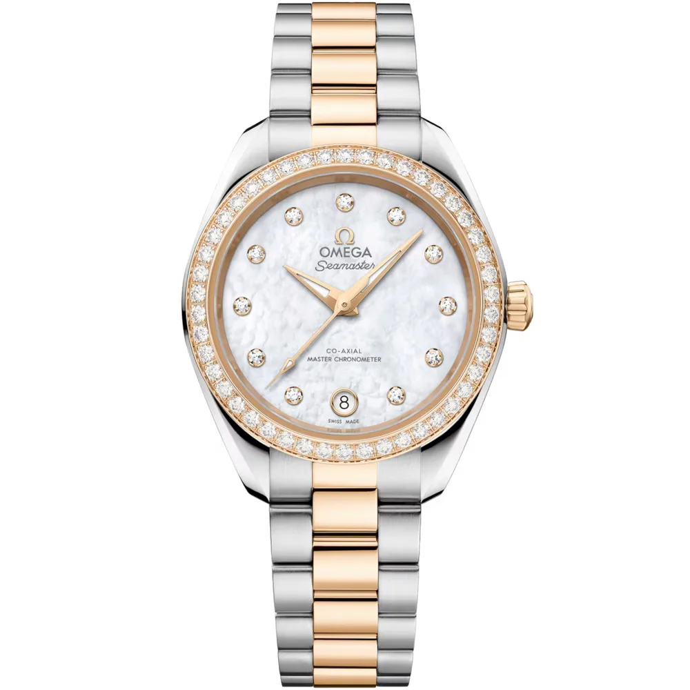 Omega Seamaster Aqua Terra 150M 30 mm, steel - Moonshine gold on steel - Moonshine gold