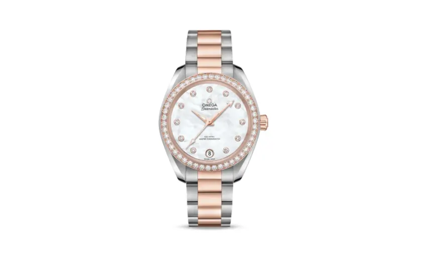 Omega Seamaster Aqua Terra 150M Master Chronometer 34 Stainless Steel / Sedna Gold / Diamond / MOP / Bracelet