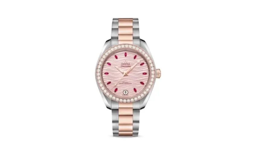 Omega Seamaster Aqua Terra 150M Master Chronometer 34 Stainless Steel / Sedna Gold / Diamond / Pink - Ruby / Bracelet