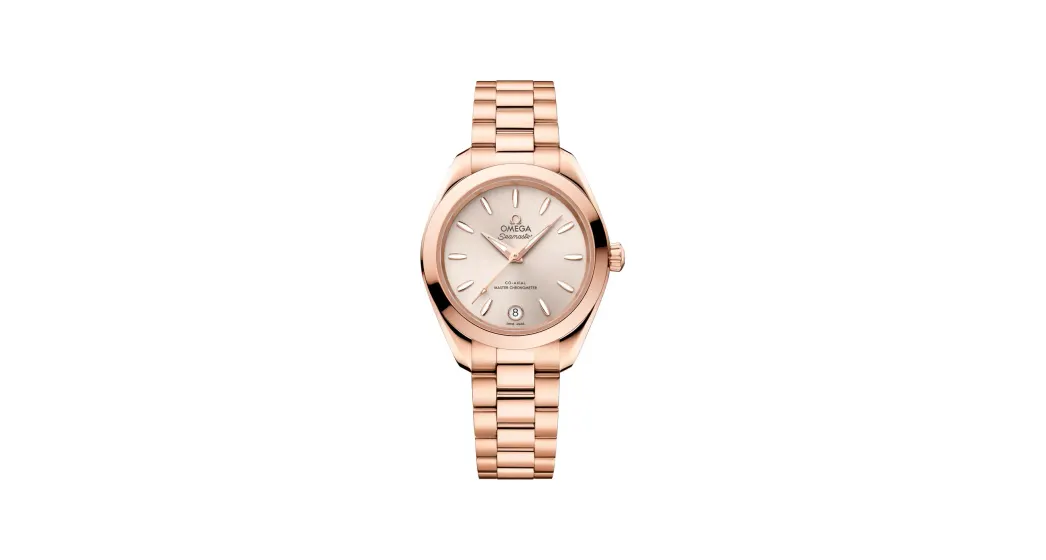 Omega Seamaster Aqua Terra 150M 30 mm, Sedna gold on Sedna gold