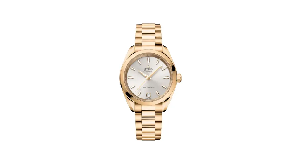 Omega Seamaster Aqua Terra Shades 34 mm, Moonshine™ gold on Moonshine™ gold