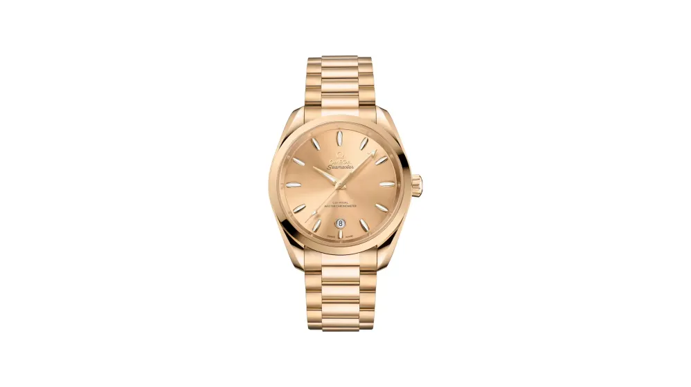 Omega Seamaster Aqua Terra Shades 38 mm, Moonshine™ gold on Moonshine™ gold