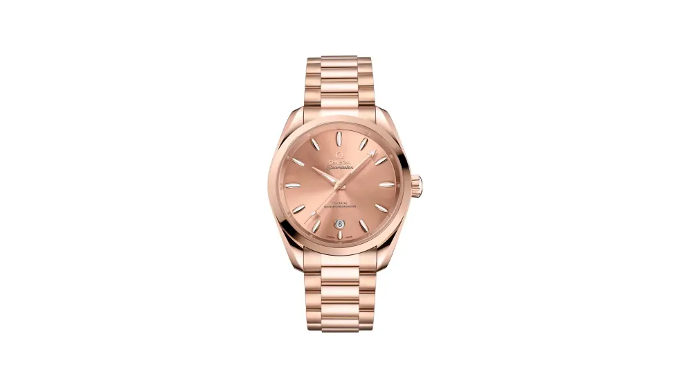 Omega Seamaster Aqua Terra Shades 38 mm, Sedna™ gold on Sedna™ gold