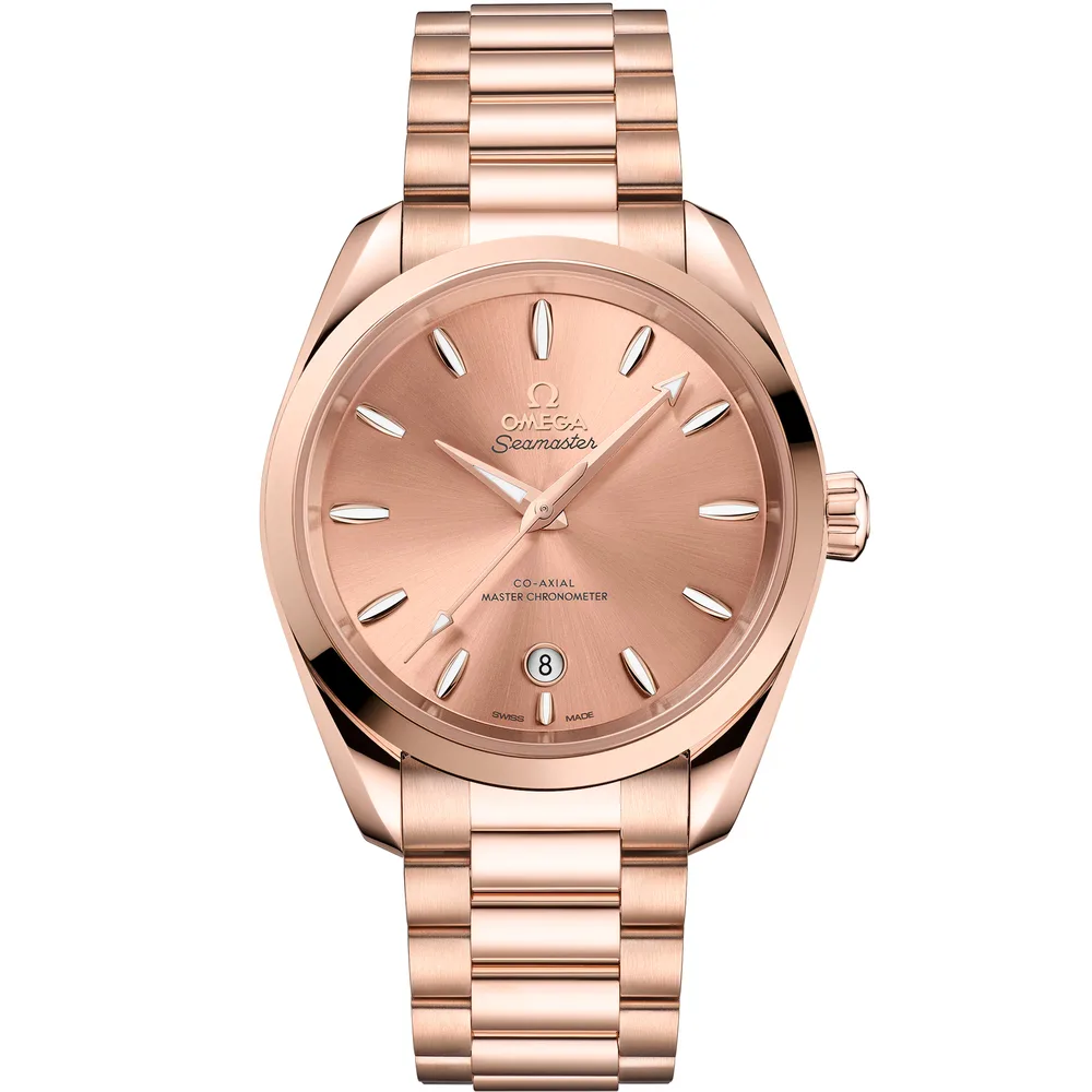 Omega Seamaster Aqua Terra Shades 38 mm, Sedna™ gold on Sedna™ gold