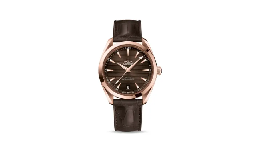 Omega Seamaster Aqua Terra 150M Master Chronometer 41 Sedna Gold / Brown / Alligator
