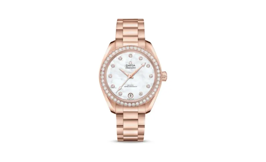 Omega Seamaster Aqua Terra 150M Master Chronometer 34 Sedna Gold / Diamond / MOP / Bracelet