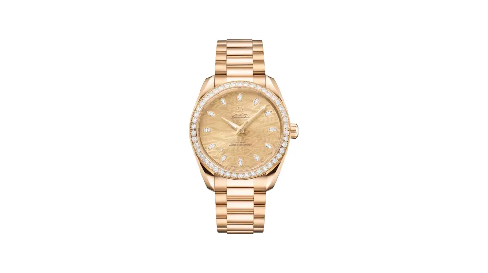 Omega Seamaster Aqua Terra 150M 38 mm, Moonshine™ gold on Moonshine™ gold