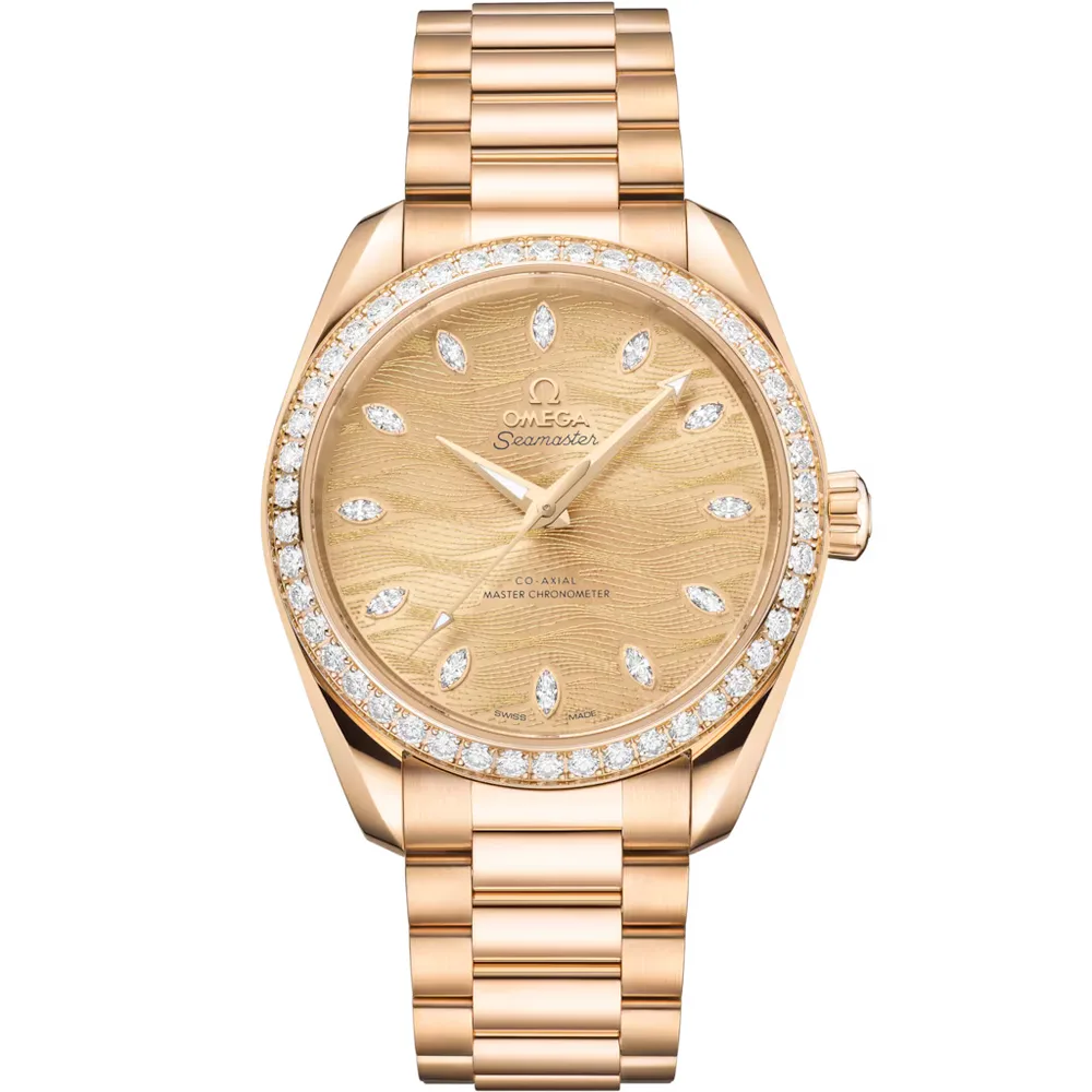 Omega Seamaster Aqua Terra 150M 38 mm, Moonshine™ gold on Moonshine™ gold