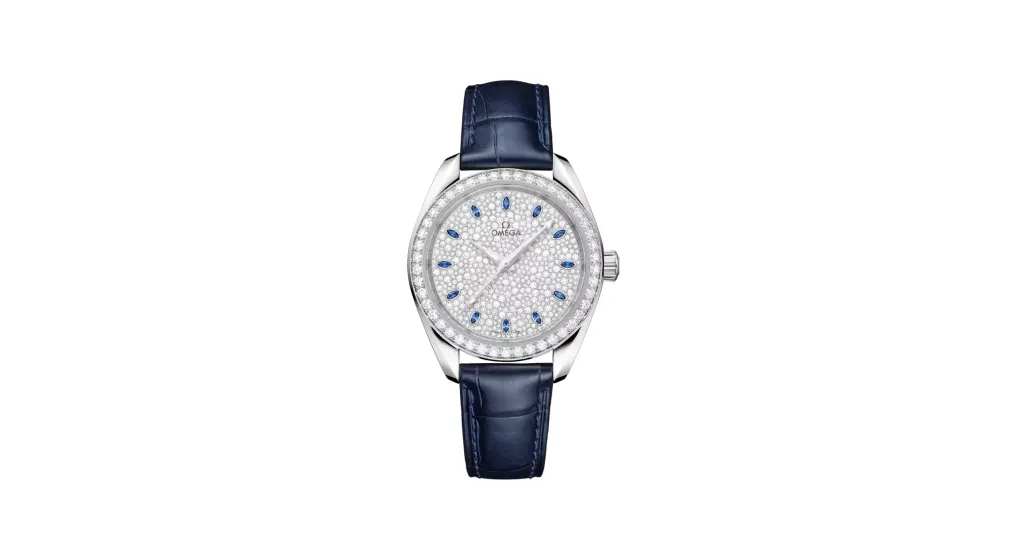 Omega Seamaster Aqua Terra 150M 34 mm, Canopus Gold™ on alligator