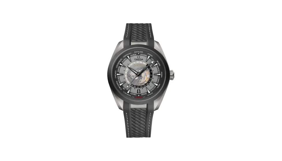 Omega Seamaster Aqua Terra 150M 43 mm, titanium on rubber strap