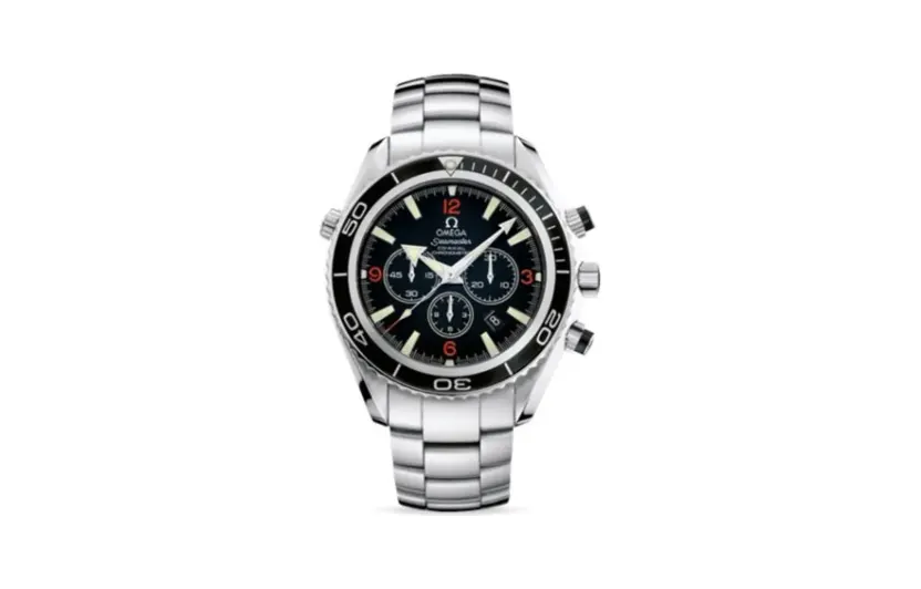 Omega Seamaster Planet Ocean 600M Co-Axial 45.5 Chronograph Stainless Steel / Orange Numerals / Bracelet
