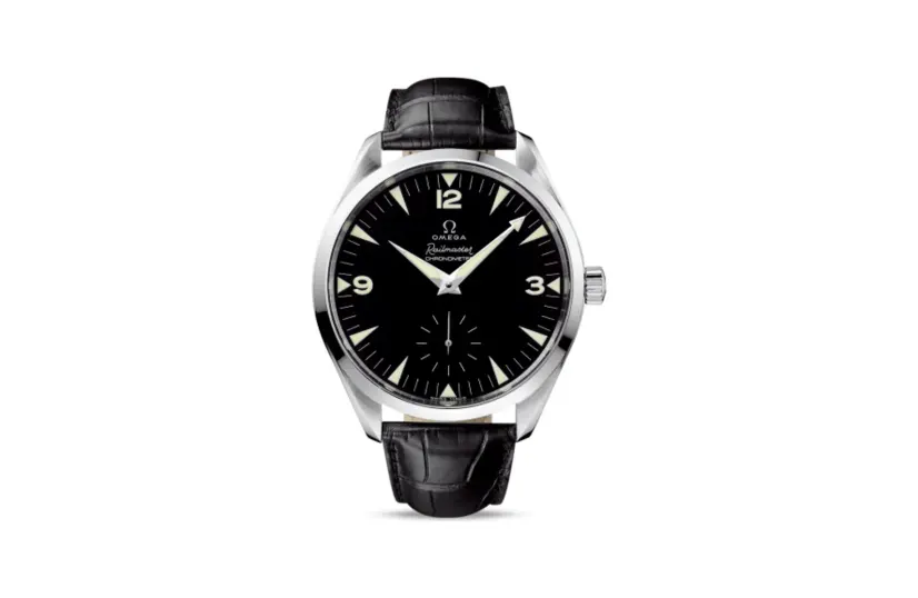 Omega Seamaster Aqua Terra 150M Hand Wound 49.2 Railmaster White Gold / Brown Alligator
