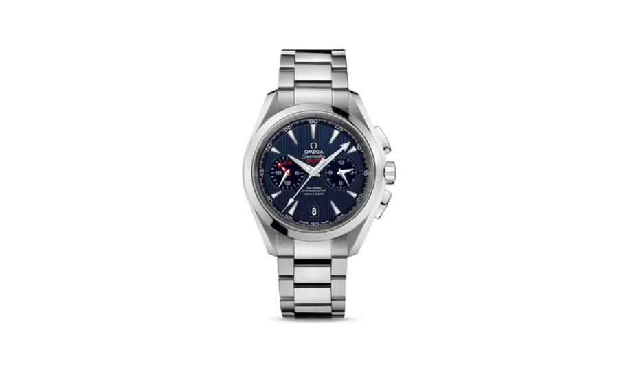 Omega Seamaster Aqua Terra 150M Co-Axial 43 GMT Chronograph Stainless Steel / Blue / Bracelet