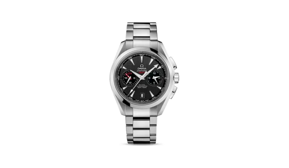 Omega Seamaster Aqua Terra 150M Co-Axial 43 GMT Chronograph Stainless Steel / Grey / Bracelet