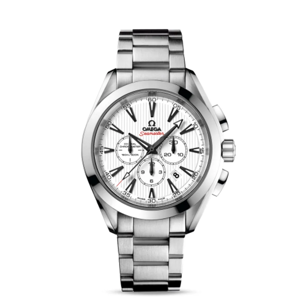 Omega Seamaster Aqua Terra 150M Co-Axial 44 Chronograph Co-Axial Stainless Steel / White / Bracelet
