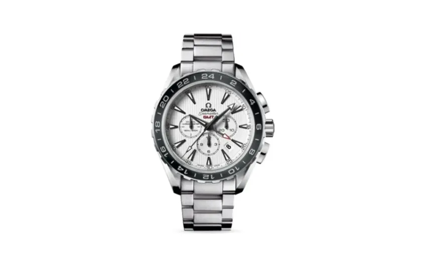 Omega Seamaster Aqua Terra 150M Co-Axial 44 GMT Chronograph Stainless Steel / Silver / Bracelet