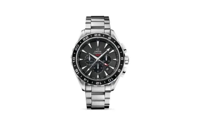 Omega Seamaster Aqua Terra 150M Co-Axial 44 GMT Chronograph Stainless Steel / Grey / Bracelet