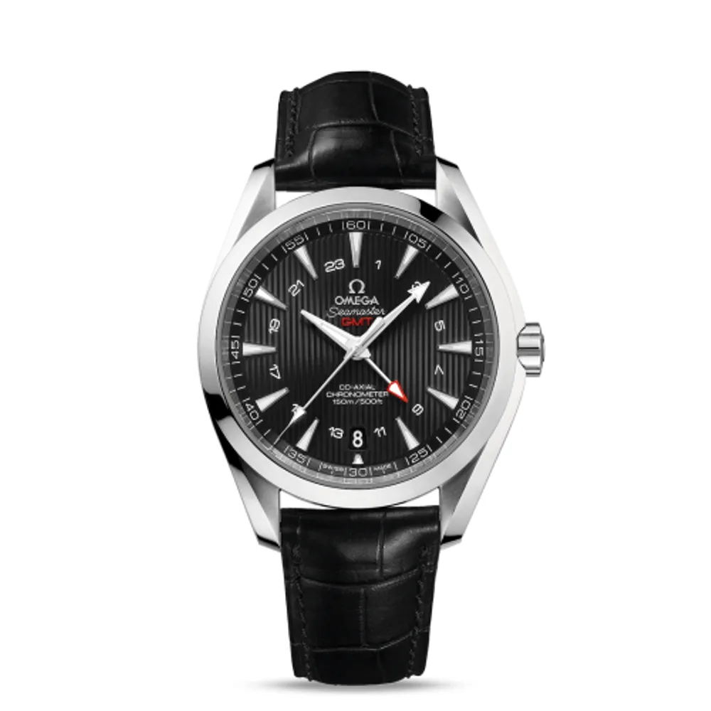 Omega Seamaster Aqua Terra 150M Co-Axial 43 GMT Stainless Steel / Black