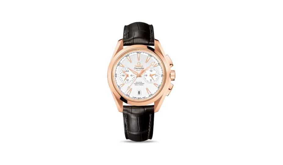 Omega Seamaster Aqua Terra 150M Co-Axial 43 GMT Chronograph Red Gold / Silver