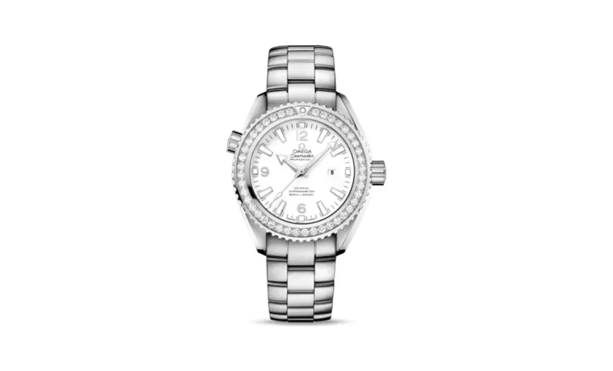 Omega Seamaster Planet Ocean 600M Co-Axial 37.5 Stainless Steel / Diamond / White / Bracelet