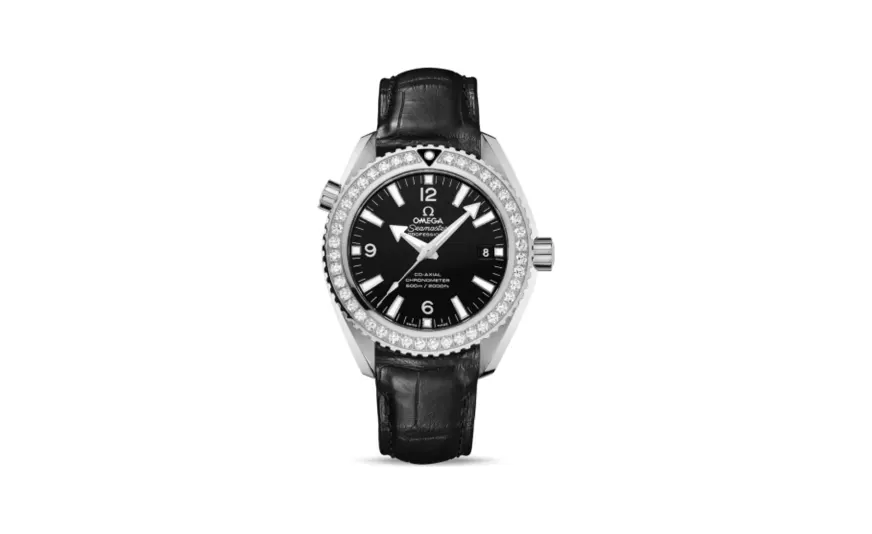 Omega Seamaster Planet Ocean 600M Co-Axial 42 Stainless Steel / Diamond / Black / Alligator