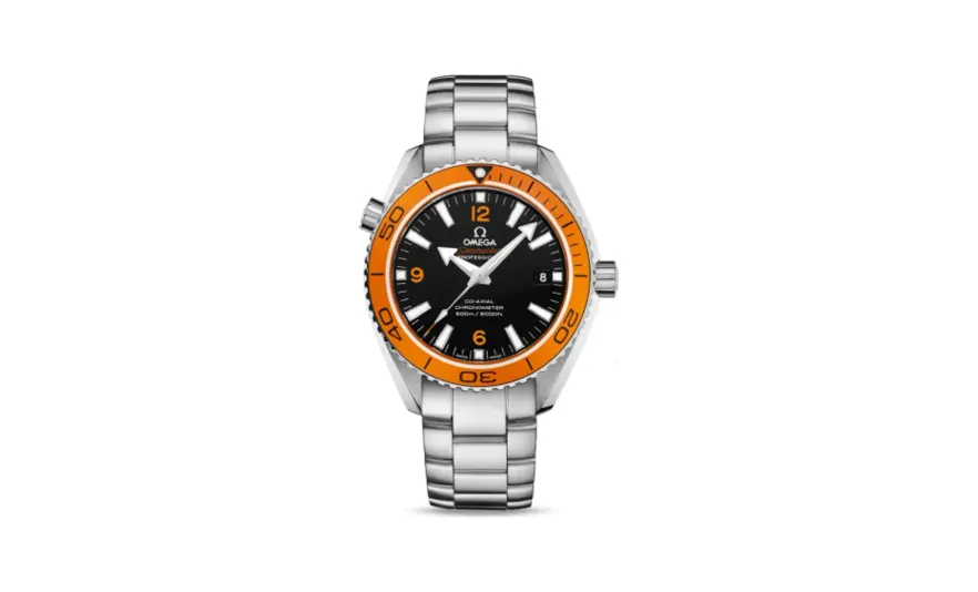 Omega Seamaster Planet Ocean 600M Co-Axial 42 Stainless Steel / Orange / Bracelet