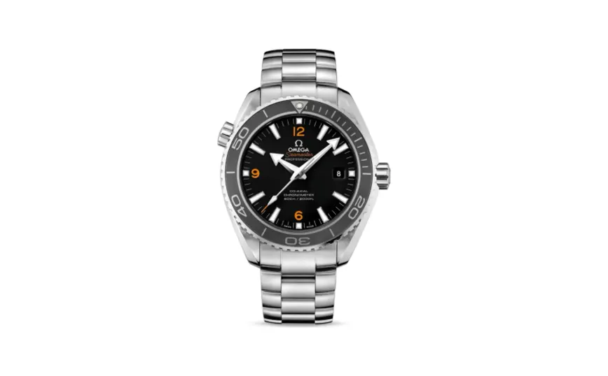 Omega Seamaster Planet Ocean 600M Co-Axial 45.5 Stainless Steel / Orange Numerals / Bracelet / Panama Canal