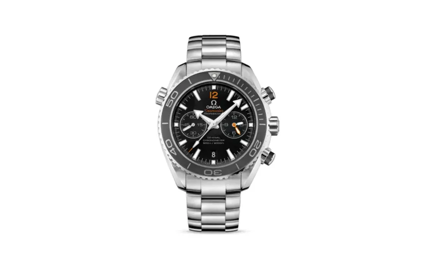 Omega Seamaster Planet Ocean 600M Co-Axial 45.5 Chronograph Stainless Steel / Orange Numerals / Bracelet