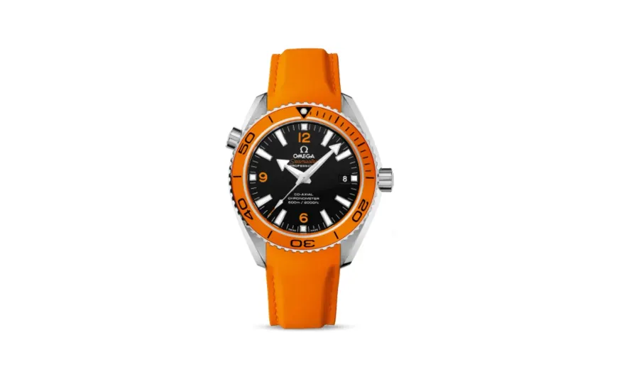 Omega Seamaster Planet Ocean 600M Co-Axial 42 Stainless Steel / Orange / Orange Rubber