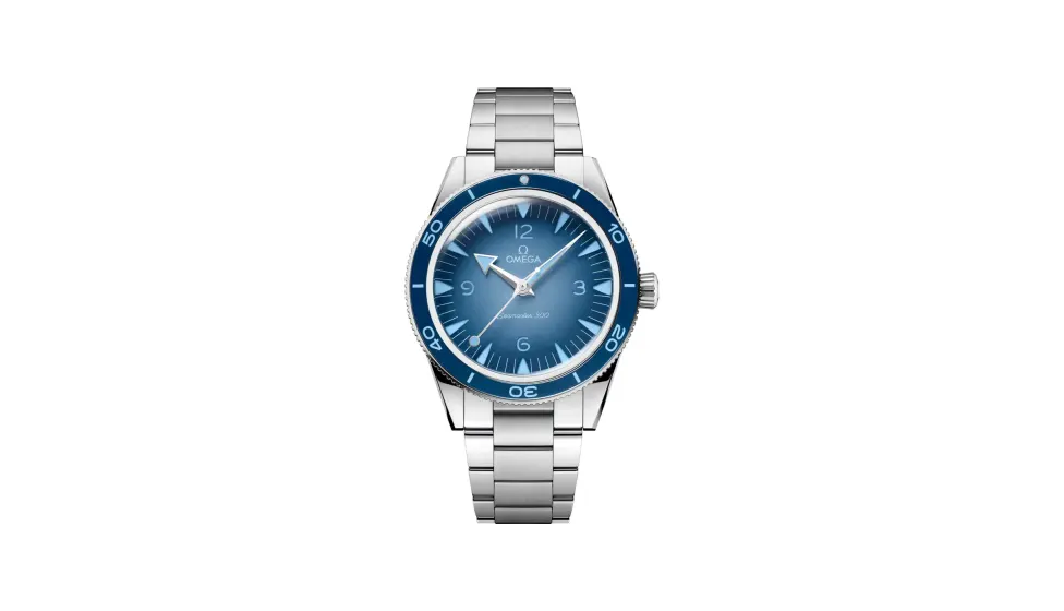 Omega Seamaster 300 41 mm, steel on steel - Summer Blue