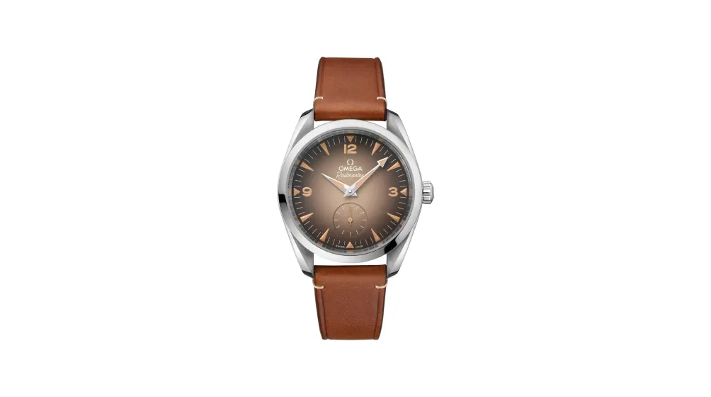 Omega Seamaster Railmaster 38 mm, steel on leather strap