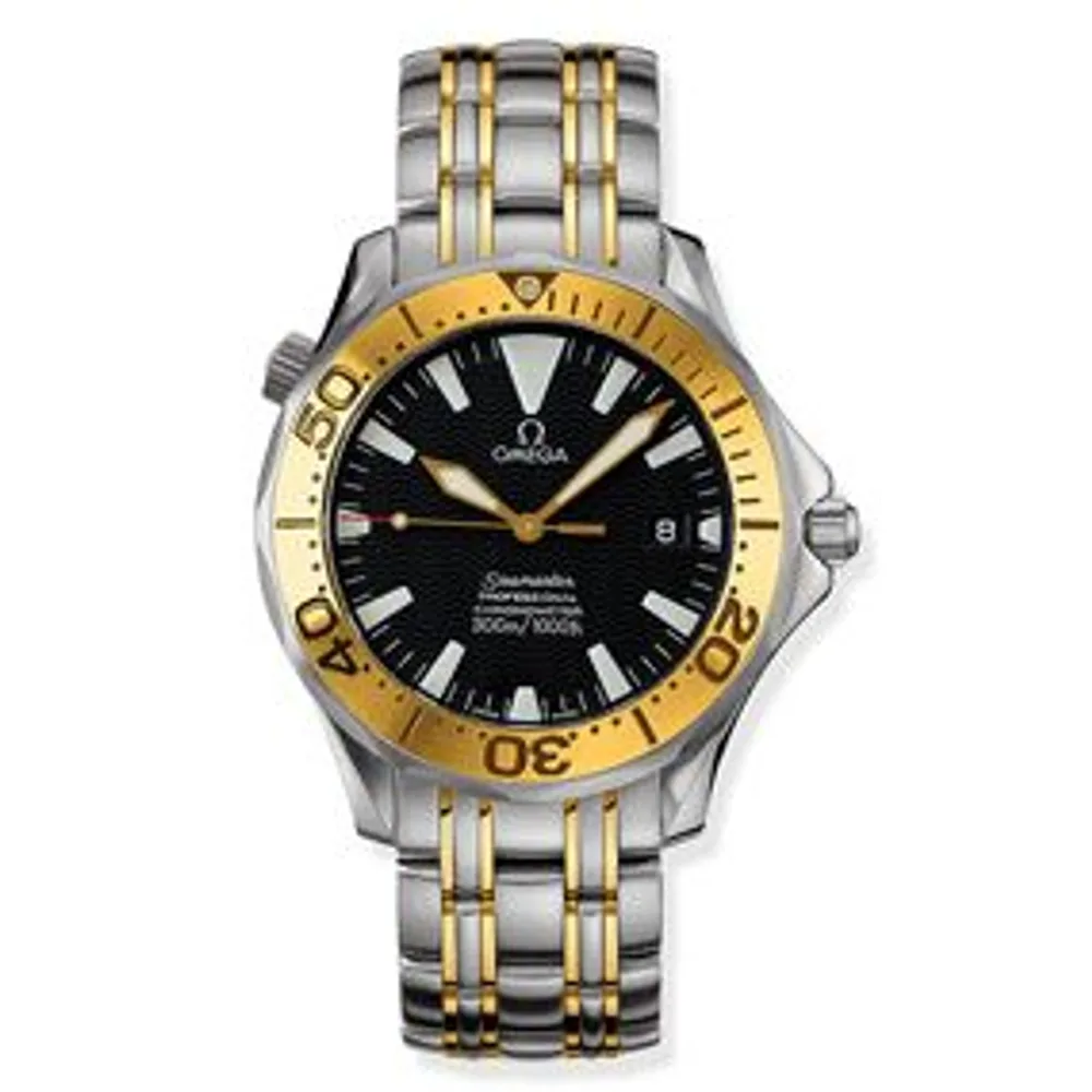 Omega Seamaster Diver 300M Automatic 41 Stainless Steel / Yellow Gold / Black / Bracelet