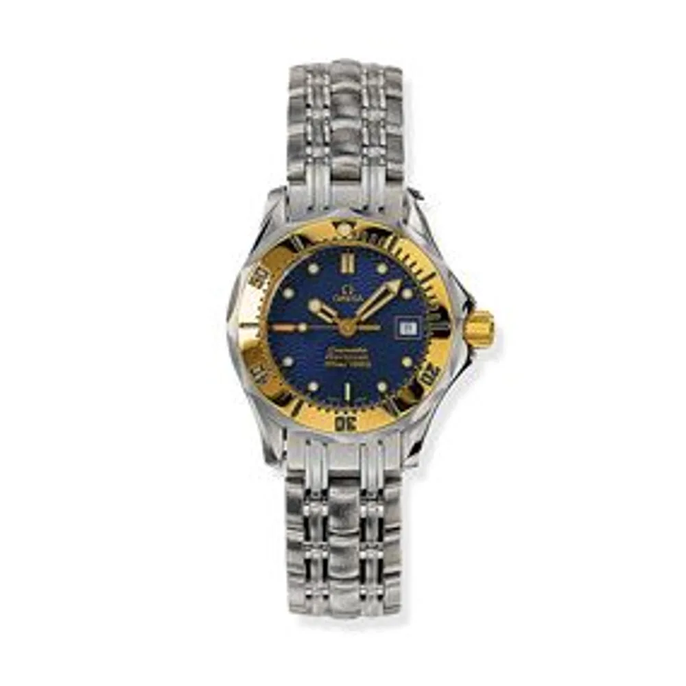 Omega Seamaster Diver 300M Quartz 28 Stainless Steel / Yellow Gold / Blue / Bracelet