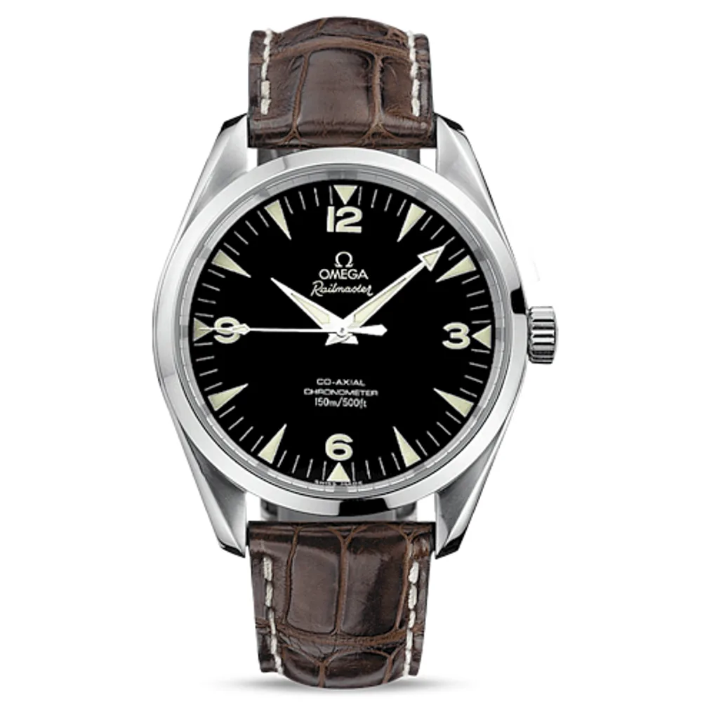 Omega Seamaster Aqua Terra 150M Co-Axial 42.2 Railmaster / Brown Alligator