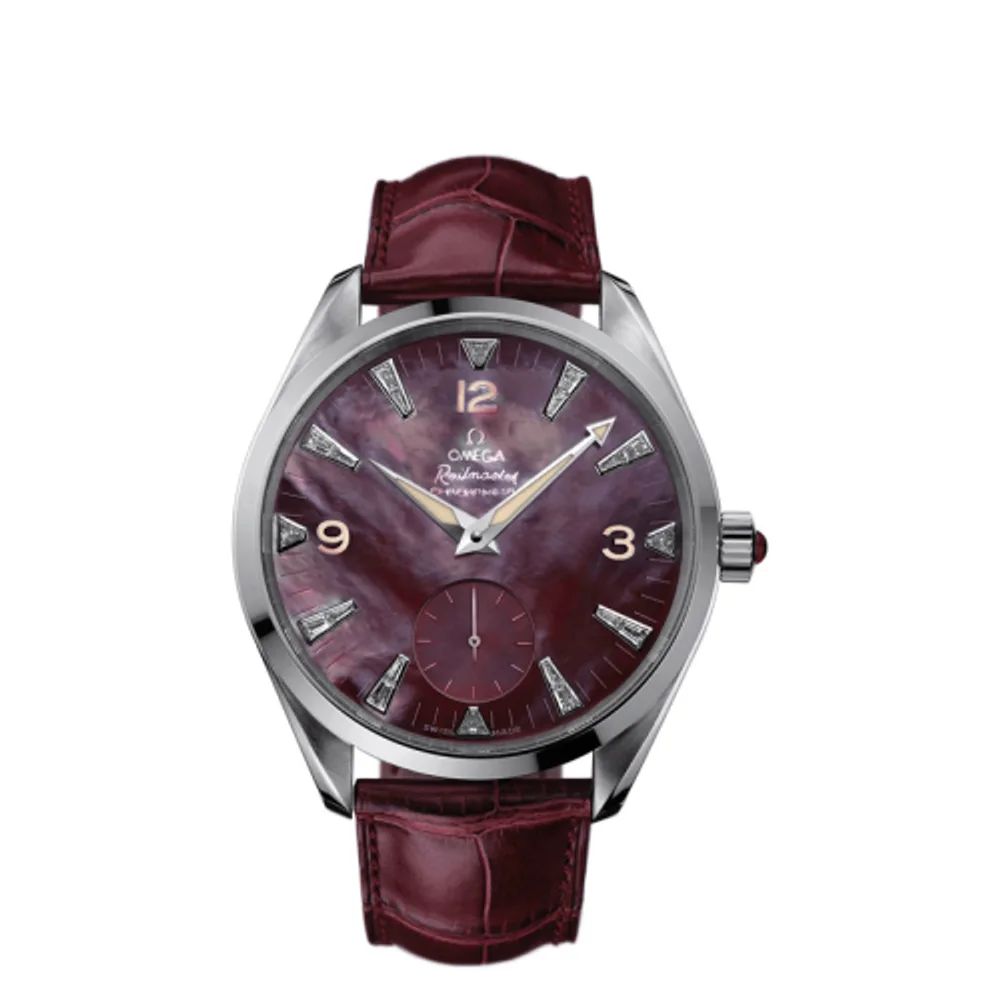 Omega Seamaster Aqua Terra 150M Hand Wound 49.2 Railmaster Stainless Steel / Red MOP