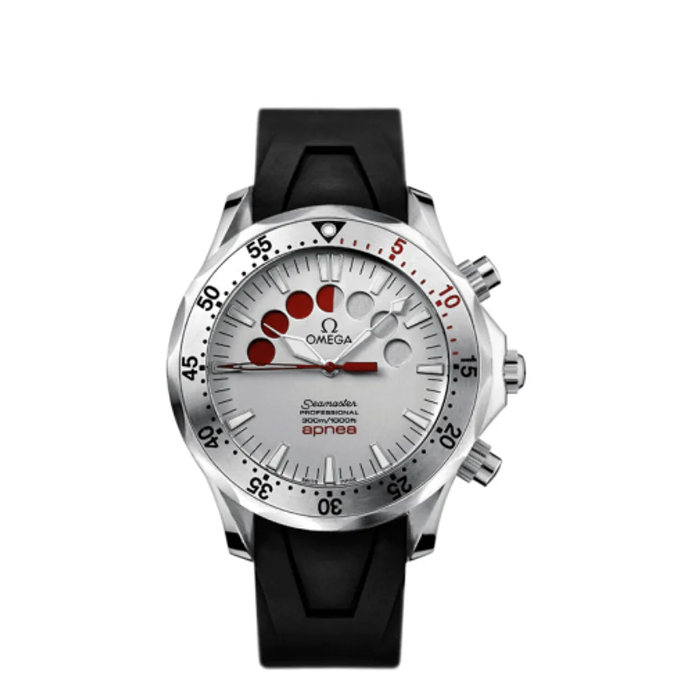 Omega Seamaster Diver 300M Automatic 41.5 Apnea Stainless Steel / Silver / Rubber