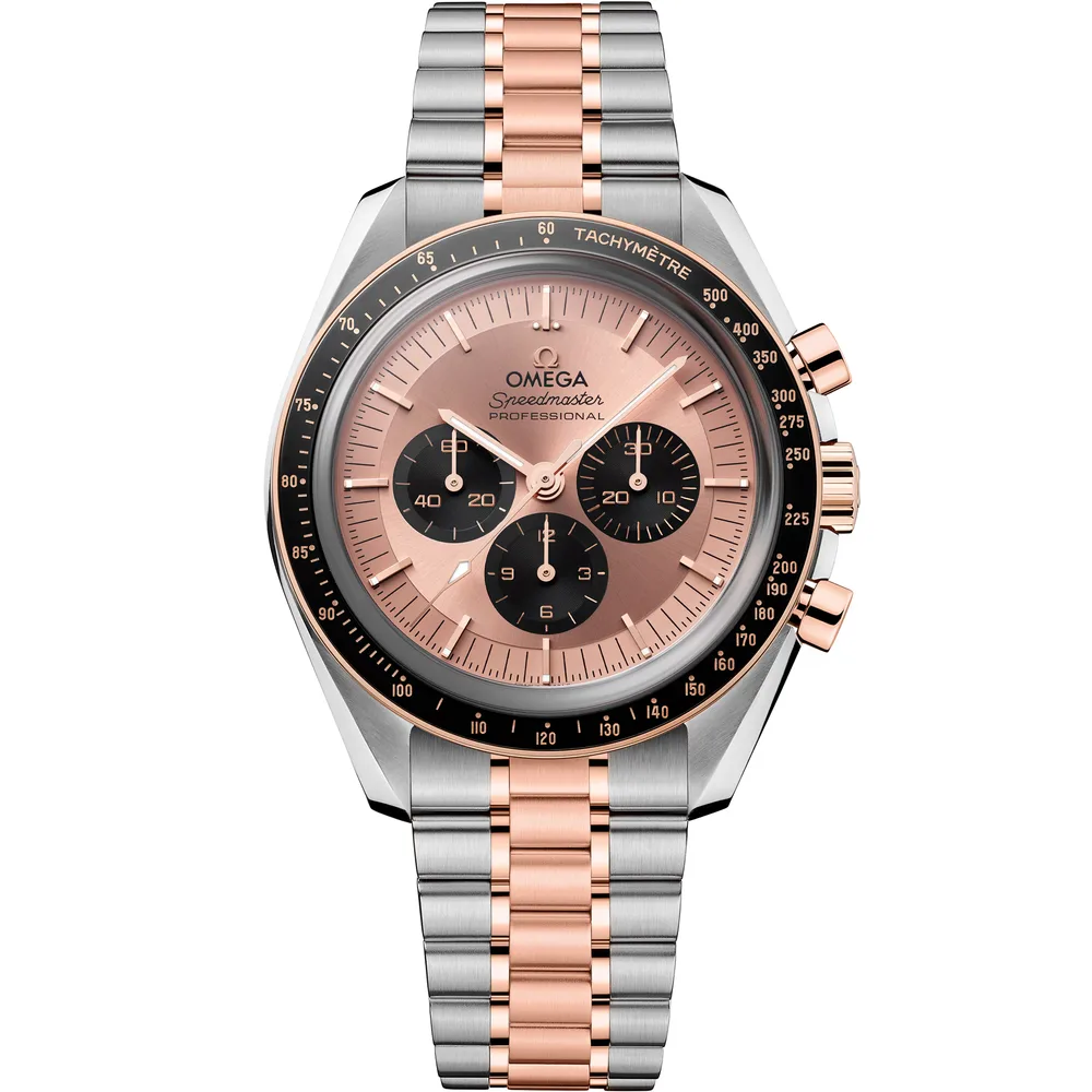 Omega Speedmaster Moonwatch Professional 42 mm, steel ‑ Sedna™ gold on steel ‑ Sedna™ gold