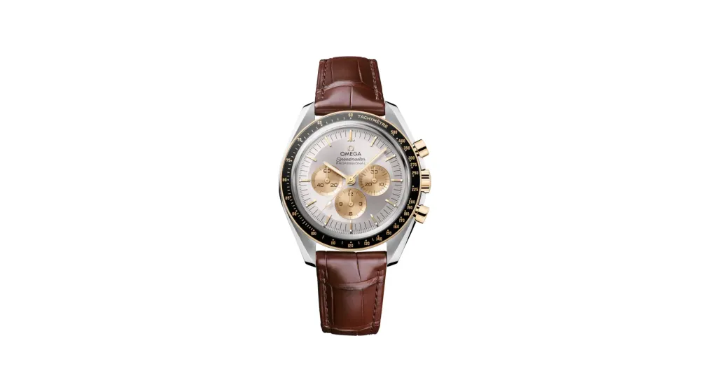 Omega Speedmaster Moonwatch Professional 42 mm, steel ‑ Moonshine™ gold on alligator