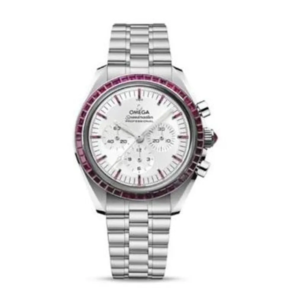 Omega Speedmaster Professional Moonwatch 3861 Canopus Gold - Ruby / Silver - Ruby / Bracelet