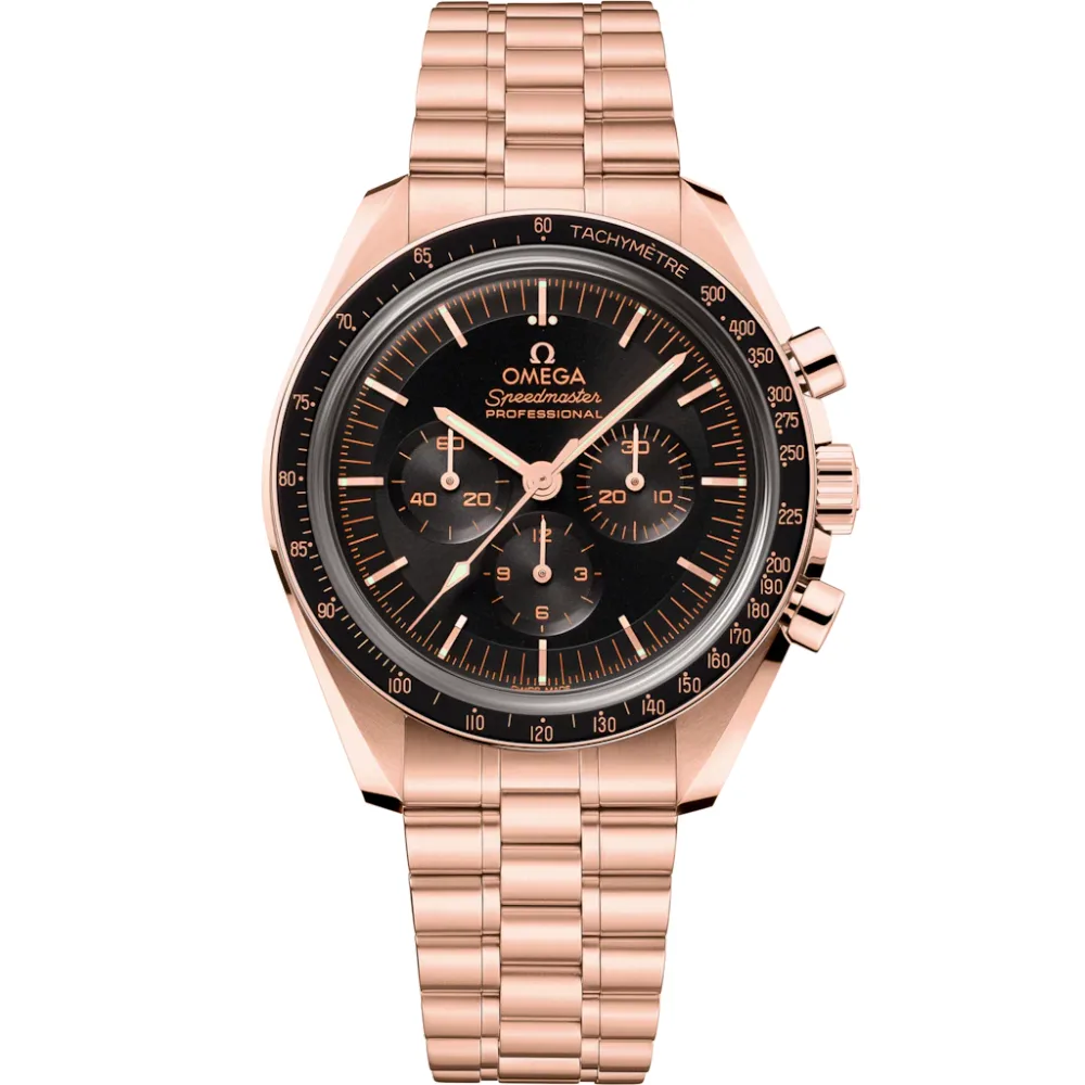 Omega Speedmaster Moonwatch Professional 42 mm, Sedna™ gold on Sedna™ gold
