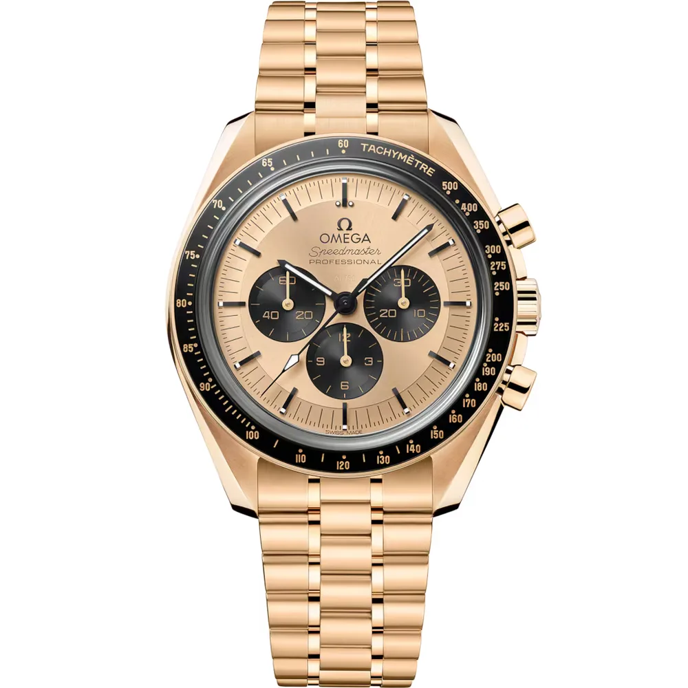Omega Speedmaster Moonwatch Professional 42 mm, Moonshine™ gold on Moonshine™ gold