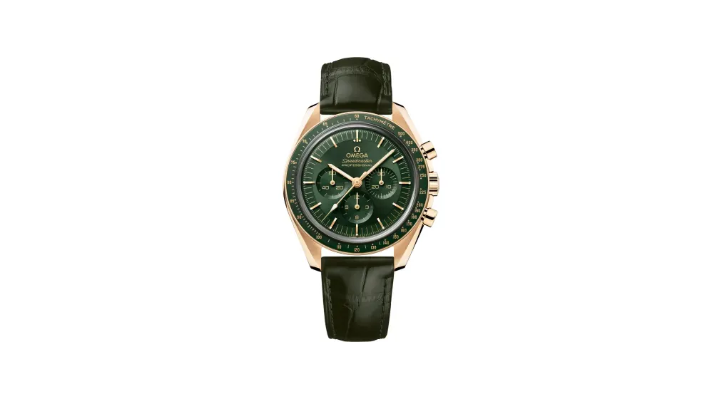 Omega Speedmaster Moonwatch Professional 42 mm, Moonshine™ gold on leather strap