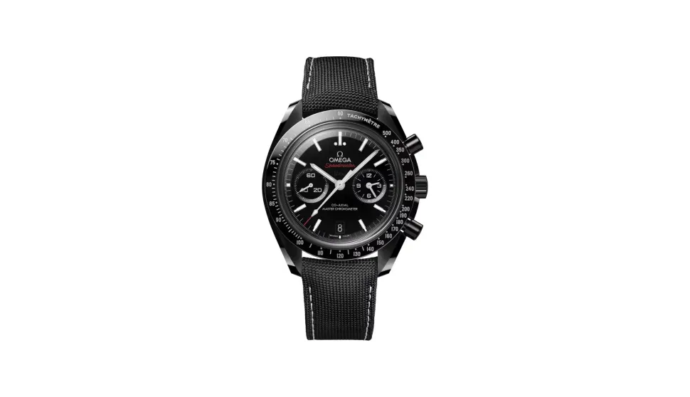 Omega Speedmaster Dark Side of the Moon 44.25 mm, black ceramic on coated nylon fabric strap