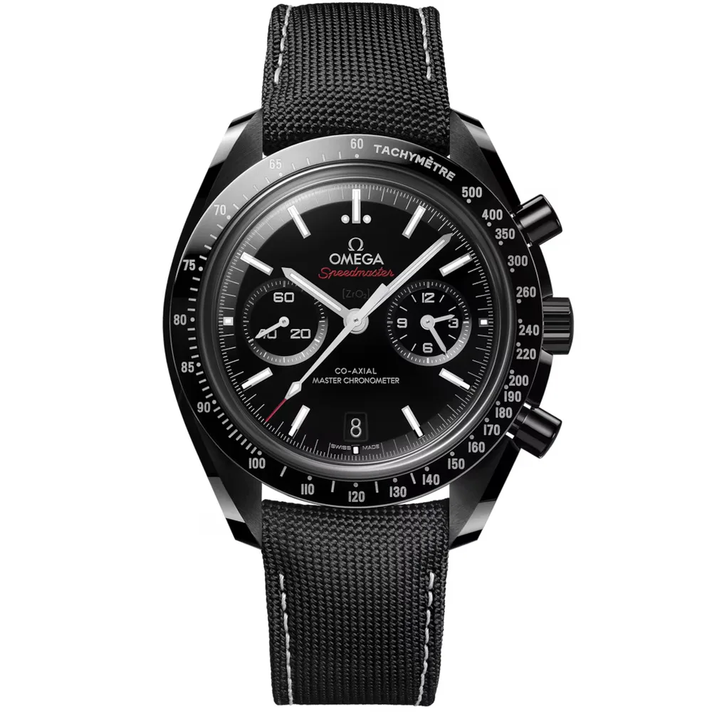 Omega Speedmaster Dark Side of the Moon 44.25 mm, black ceramic on coated nylon fabric strap
