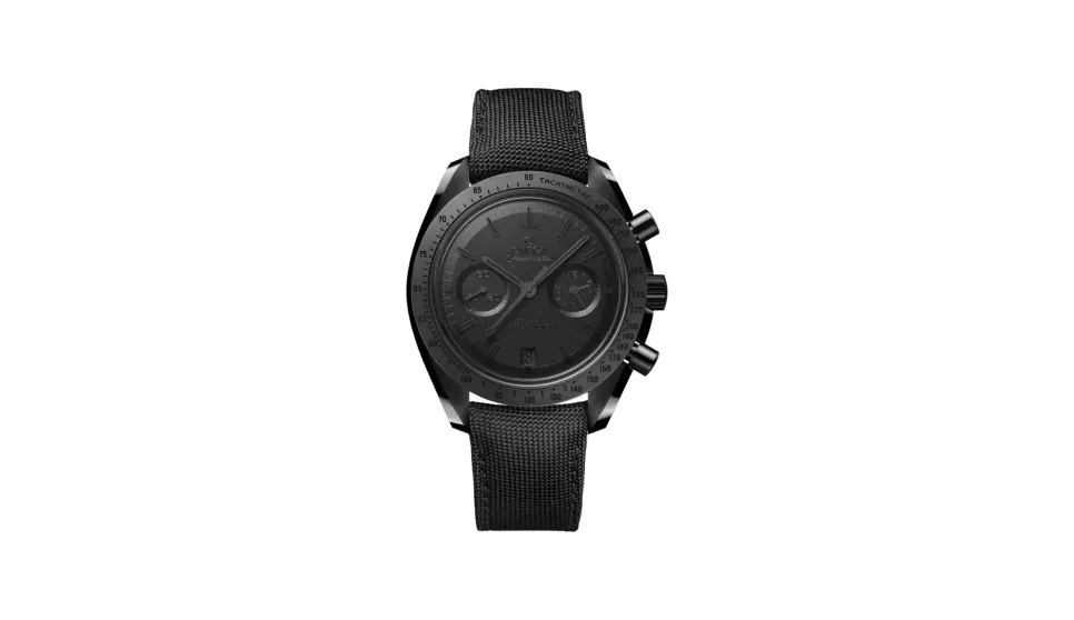 Omega Speedmaster Dark Side of the Moon 44.25 mm, black ceramic on coated nylon fabric strap