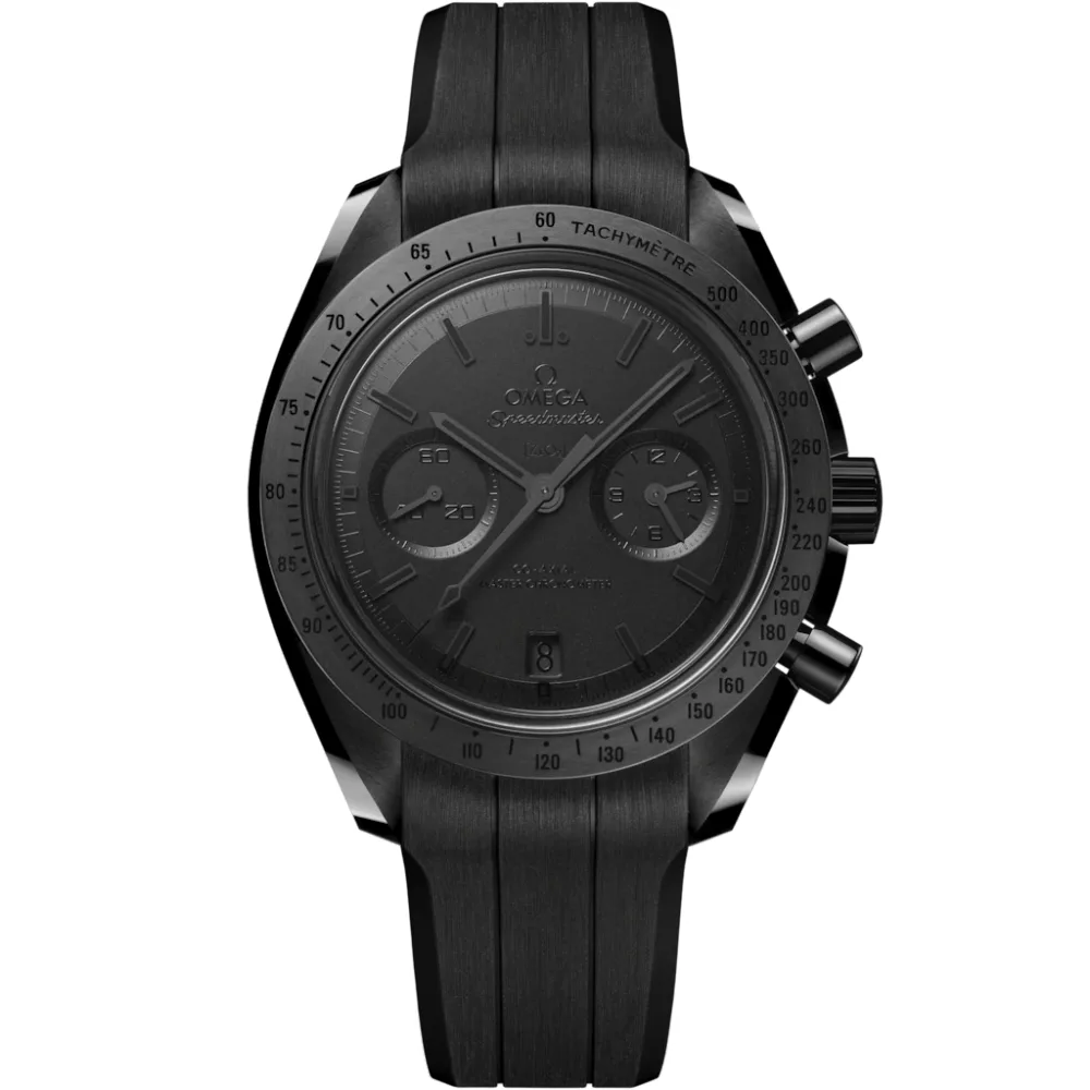 Omega Speedmaster Dark Side of the Moon 44.25 mm, black ceramic on rubber strap
