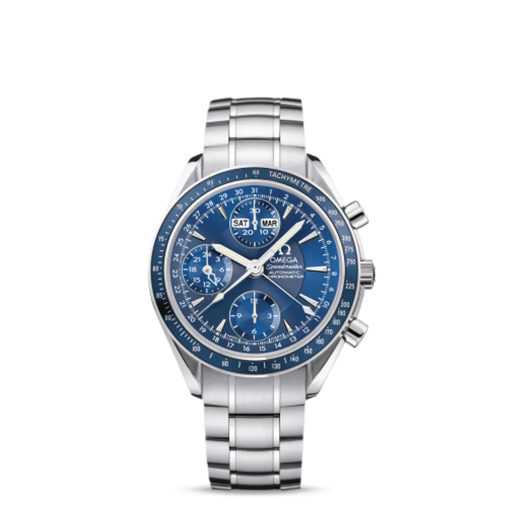 Omega Speedmaster Day-Date 40 Stainless Steel / Blue / Bracelet