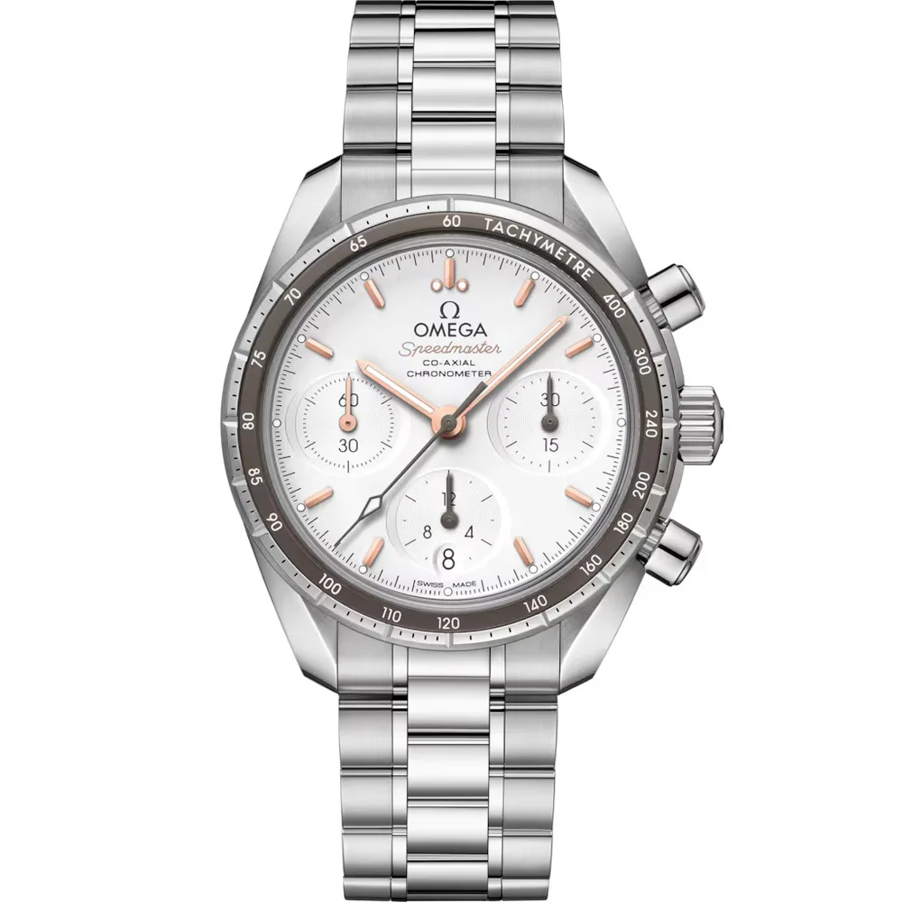 Omega Speedmaster 38 38 mm, steel on steel