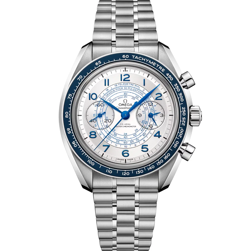 Omega Speedmaster Chronoscope 43 mm, steel on steel